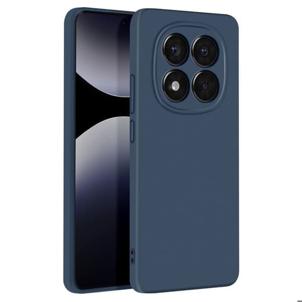 Skyddsfodral för Redmi Note 14 Pro och 14 Pro Plus Semi-hårt Soft-touch Mörkblå