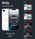 Miniatyrbillede 2 af 2: iPhone 16E mat sort Magsafe etui