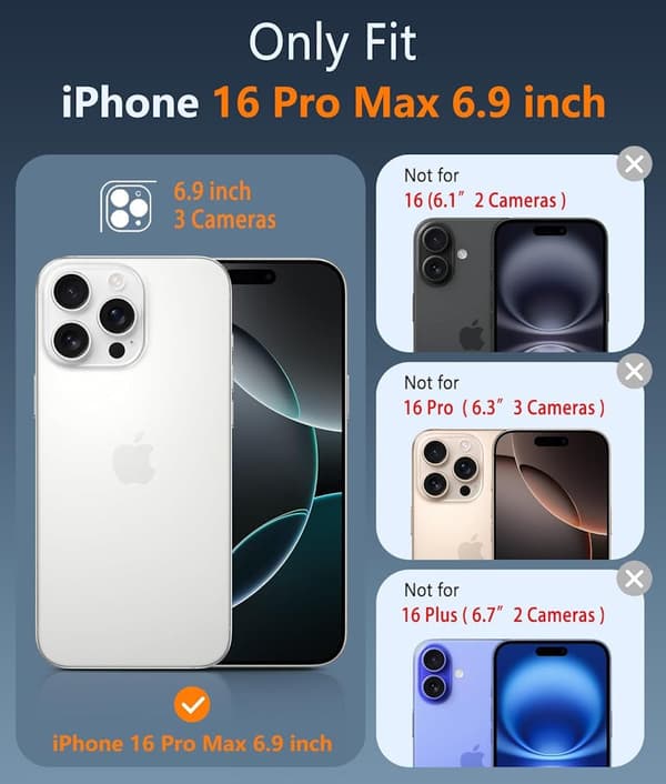 iPhone 16 Pro Max mattamusta Magsafe-kotelo