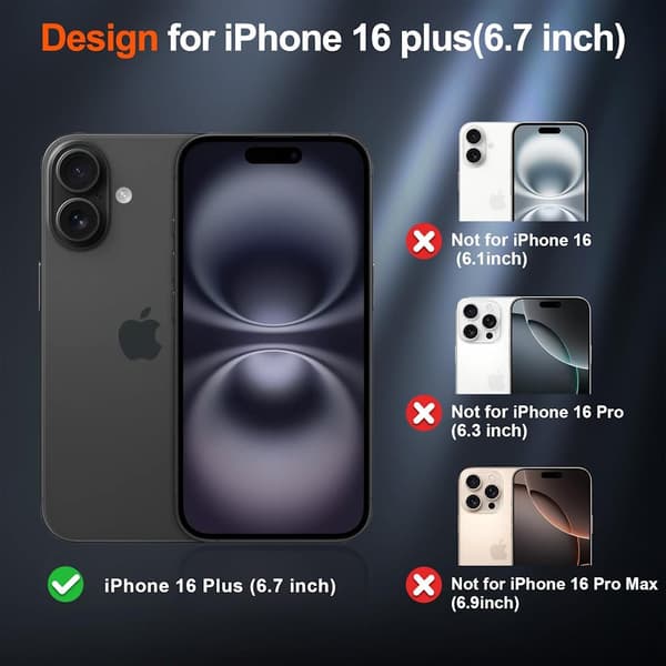 iPhone 16 Plus musta Magsafe-kotelo