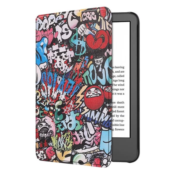 Grafisk etui til Kindle 11 2022 (graffiti)