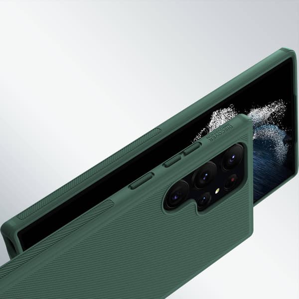 Nillkin Frosted Pro -suojakuori Samsung Galaxy S23 Ultralle (sininen)