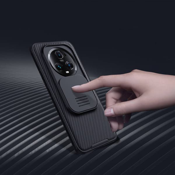 Nillkin CamShield Pro -suojakuori Honor Magic 5 Prolle (musta)
