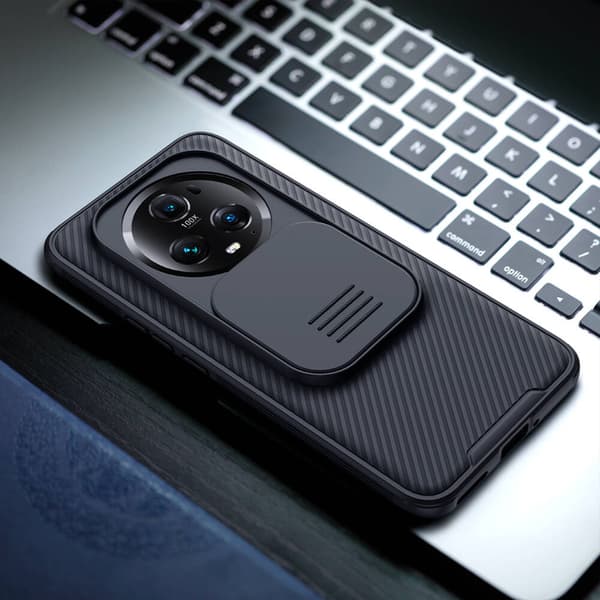 Nillkin CamShield Pro -suojakuori Honor Magic 5 Prolle (musta)