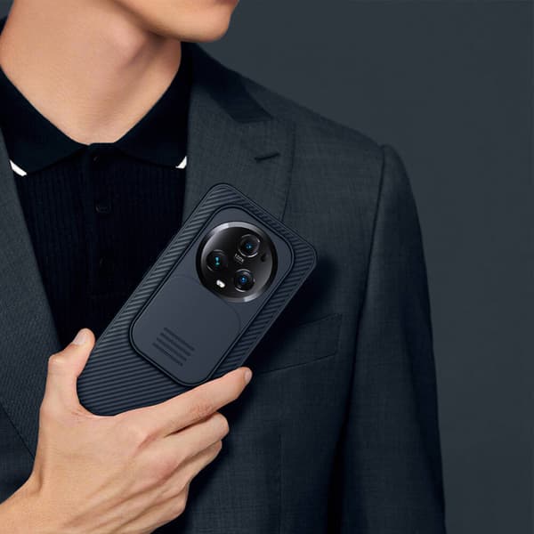 Nillkin CamShield Pro -suojakuori Honor Magic 5 Prolle (musta)