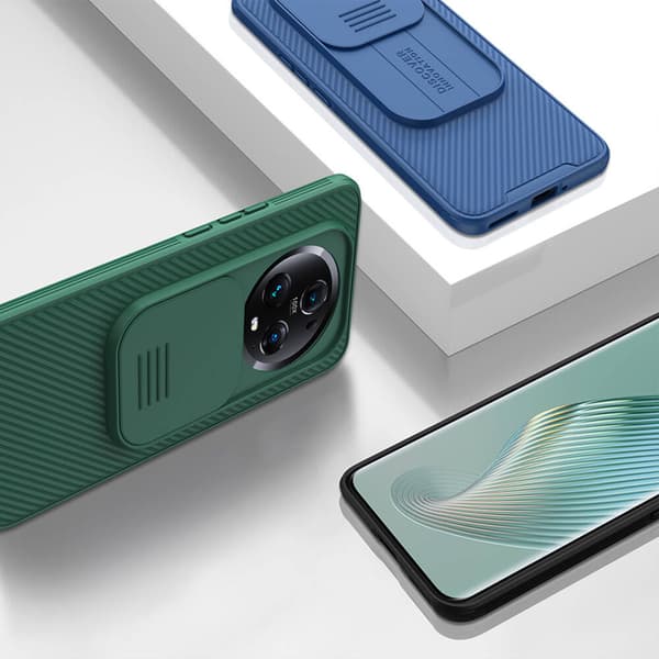 Nillkin CamShield Pro -suojakuori Honor Magic 5 Prolle (musta)