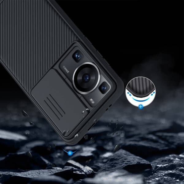 Nillkin CamShield Pro -suojakuori Honor Magic 5 Prolle (sininen)