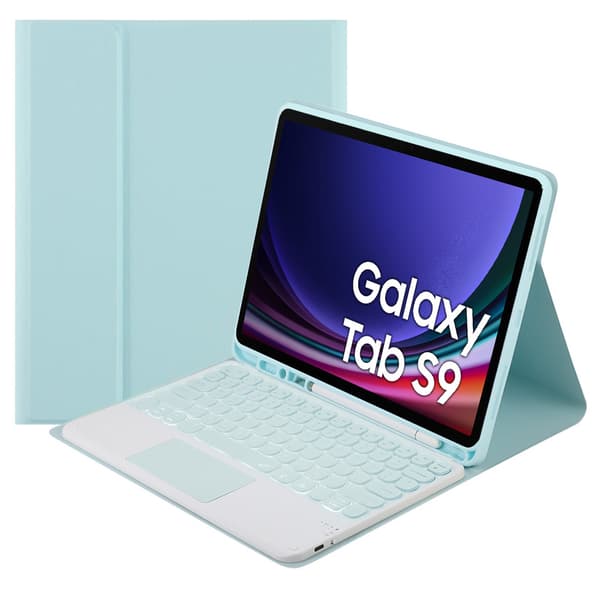 Galaxy Tab S9 Bluetooth-tangentbord med pekplatta (blått)
