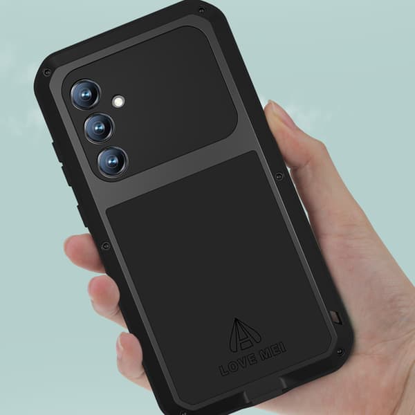 Love Mei Kraftfullt Armor-skal till Samsung Galaxy S23 FE (Svart)