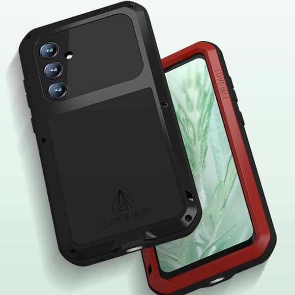 Love Mei Kraftfullt Armor-skal till Samsung Galaxy S23 FE (Svart)