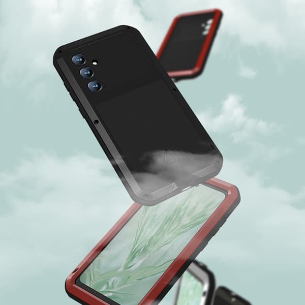 Love Mei Kraftfullt Armor-skal till Samsung Galaxy S23 FE (Svart)