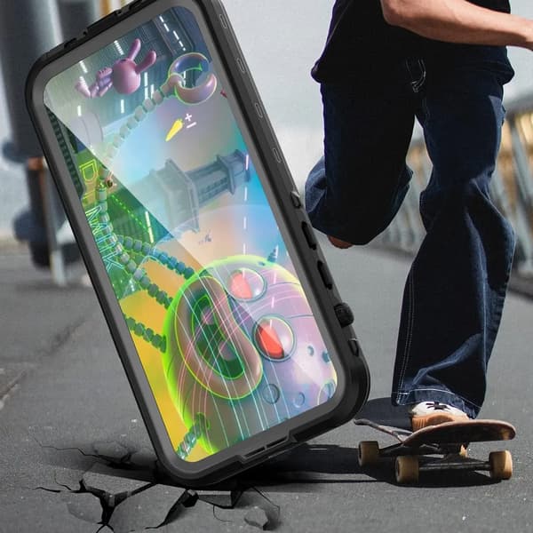 IP68 Vattentätt Skal + Rem för iPhone 15 (Svart)