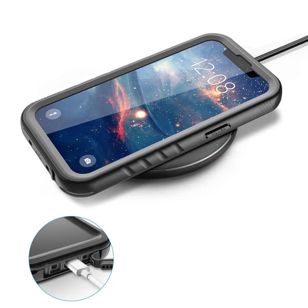 IP68 Vandtæt Etui 360+ Rem til iPhone 13 (Sort)