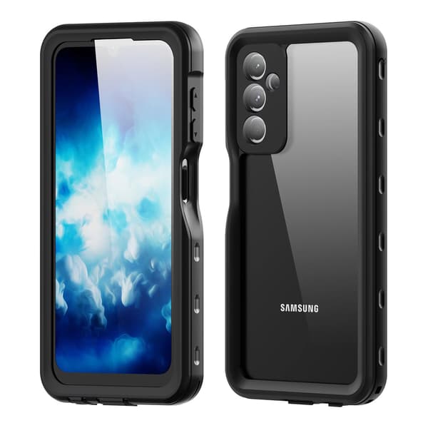 IP68 Vattentätt Skal 360+ Rem för Galaxy A25 5G (Svart)