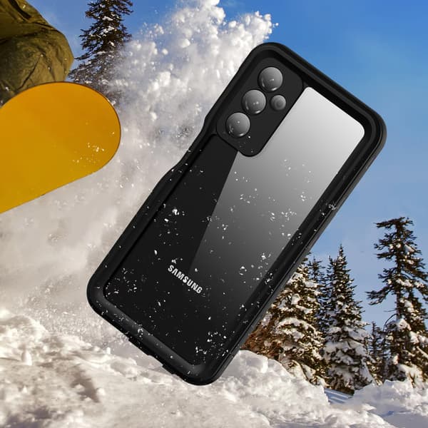 IP68 Vandtæt Etui 360+ Rem til Galaxy A25 5G (Sort)
