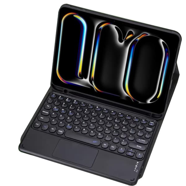 iPad Pro 13 Gen5 Bluetooth-tangentbordsfodral med pekplatta (svart)