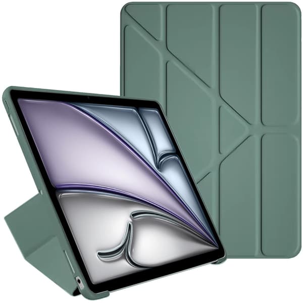 Kolmitaittoinen suojakuori iPad Air 11:lle, sukupolvi 6, 2024 (vihreä)