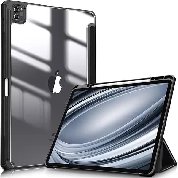 Hårdt krystalcover til iPad Pro 13 Gen. 5 2024 (sort)
