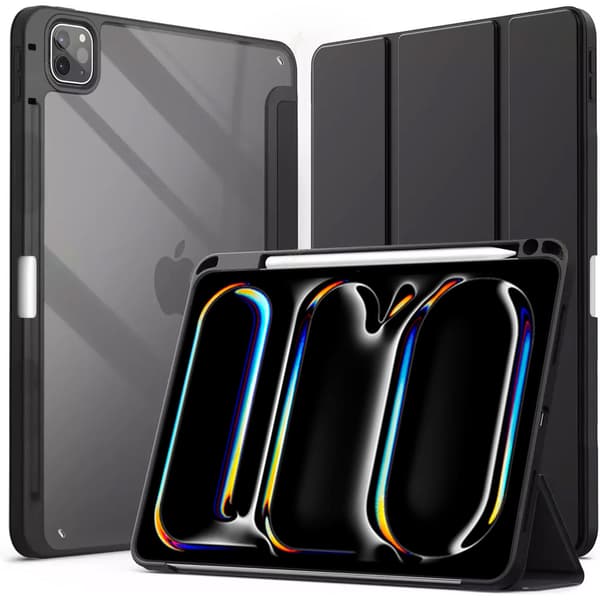 Hårdt krystalcover til iPad Pro 13 Gen. 5 2024 (sort)