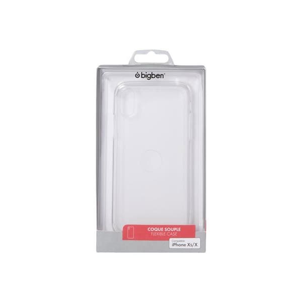 Halvstyv skal - BIG BEN - iPhone X/XS - Transparent - Skyddar mot stötar - Fritt tillgång till funktioner