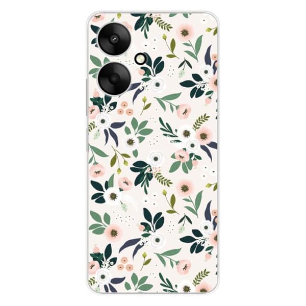 Siliconfodral med tryck kompatibel med Xiaomi Redmi 13C 5G Blommor