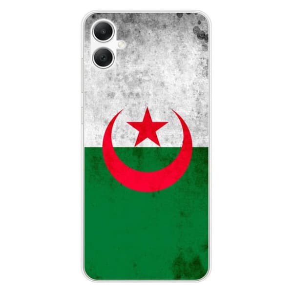 Siliconfodral med tryck kompatibel med Samsung Galaxy A05 Algeriets flagga