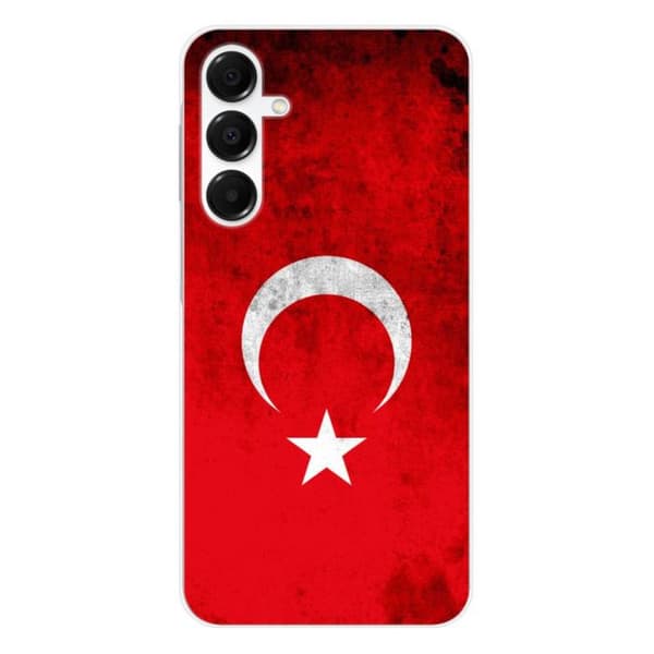 Siliconfodral med tryck kompatibel med Samsung Galaxy A36 5G Turkietflagga