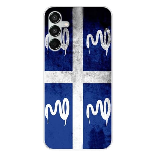 Coque i silikontryck kompatibel med Samsung Galaxy M15 5G Martinique-flagga