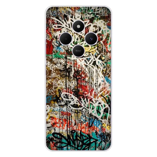 Siliconfodral med tryck kompatibel med Xiaomi Redmi 14C 4G Graffiti 1