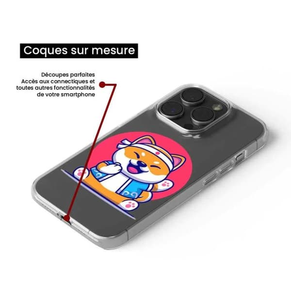 Silicone-skal med tryck som är kompatibel med Samsung Galaxy A36 5G Shiba ninja