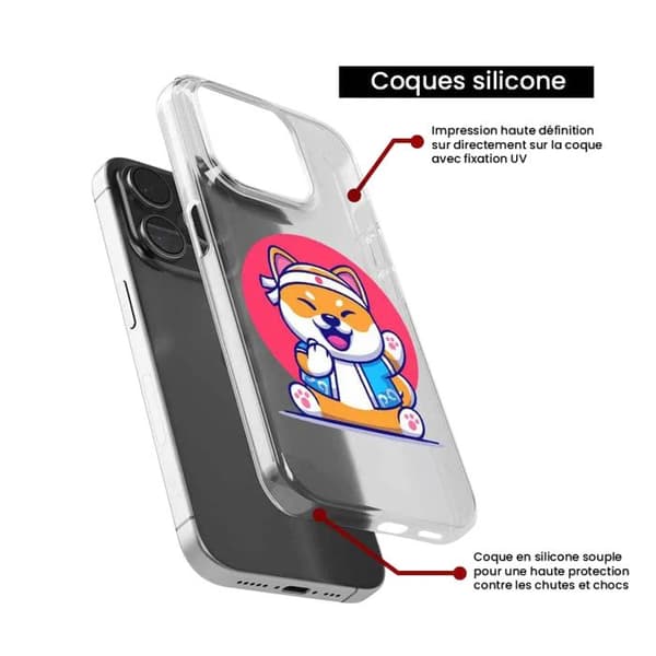 Silicone-skal med tryck som är kompatibel med Samsung Galaxy A36 5G Shiba ninja