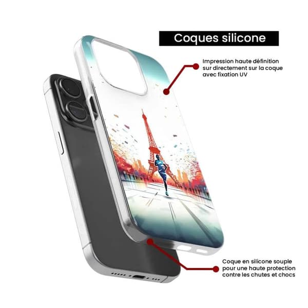 Silicone-skal med tryck kompatibel med Xiaomi 14T 4G Olympiska Spelen