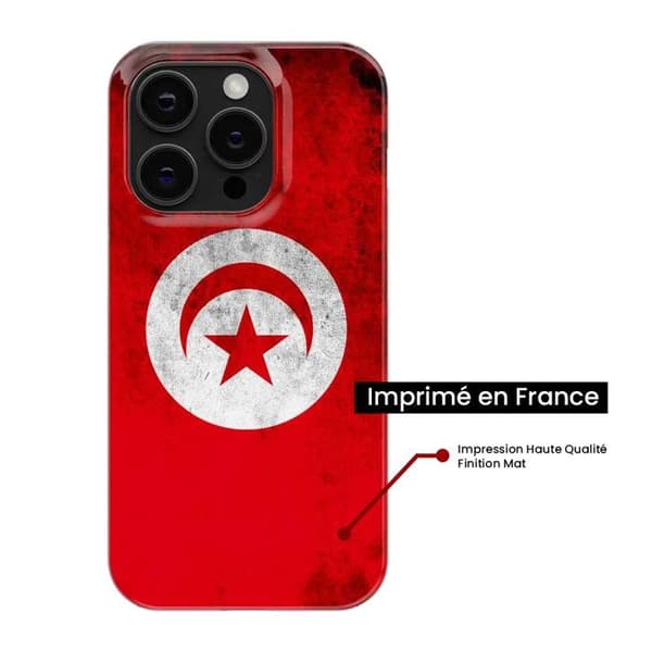 Silikonskal med tryck kompatibel med Xiaomi 14T Pro Tunisiens flagga