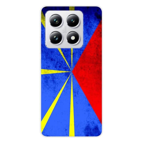 Siliconfodral med tryck kompatibel med Xiaomi 14T Pro Reunionflagga