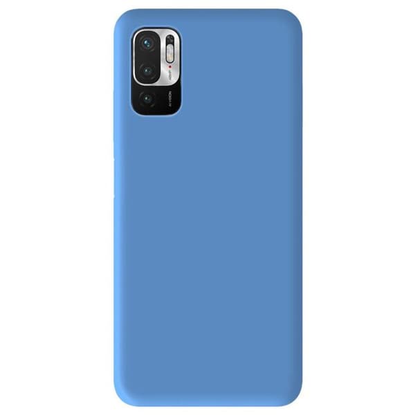 Vanligt matt himmelsblått silikonfodral kompatibelt med Xiaomi Redmi Note 10 Redmi Note 10S