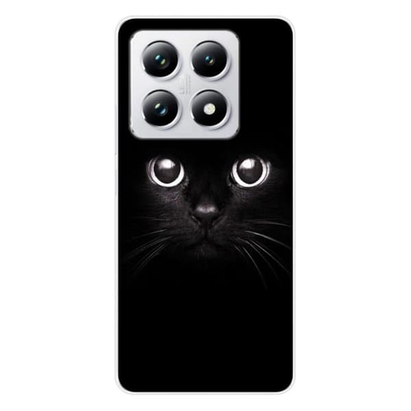 Silikonfodral med tryck kompatibel med Xiaomi 14T 4G Kattögon