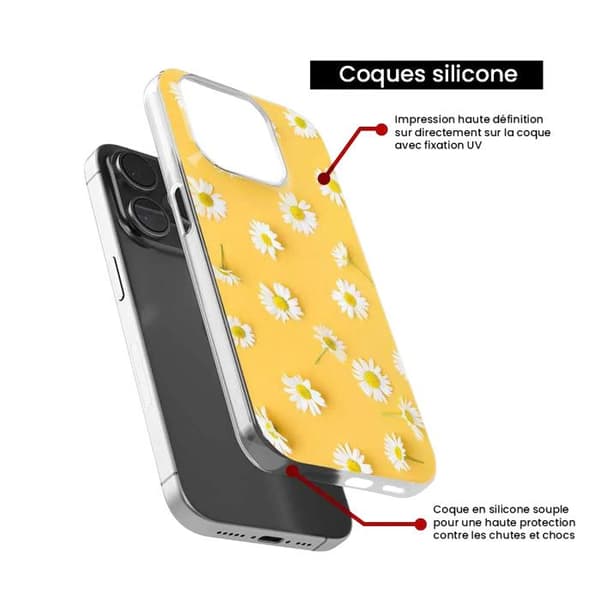 Siliconfodral med tryck kompatibelt med Xiaomi 14T Pro Marguerittes