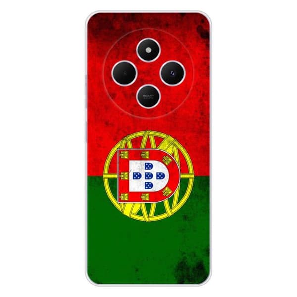 Siliconfodral med tryck kompatibel med Xiaomi Redmi 14C 4G Portugals flagga
