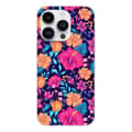 Miniatyrbild 1 av 6: Siliconfodral med tryck kompatibelt med Apple iPhone 14 Pro Exotiska blommor