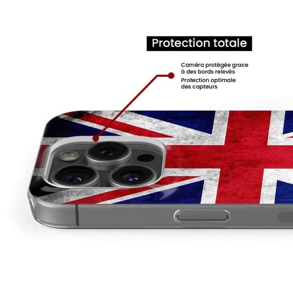 Silicone-skal med tryck kompatibel med Samsung Galaxy M15 5G England flagga