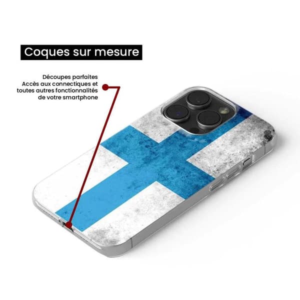 Siliconöverdrag tryckt kompatibelt med Xiaomi Redmi 14C 4G Flagga Marseille