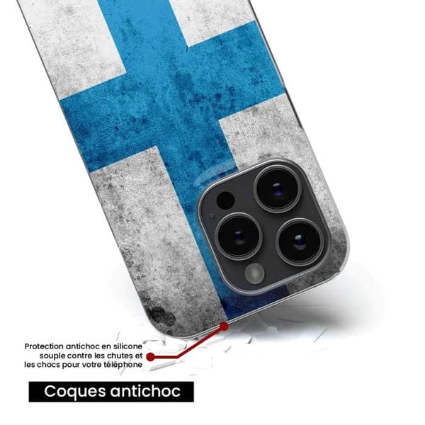 Siliconöverdrag tryckt kompatibelt med Xiaomi Redmi 14C 4G Flagga Marseille
