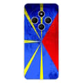 Miniatyrbild 1 av 6: Siliconfodral med tryck kompatibel med Xiaomi Redmi 14C 4G Flagga La Réunion