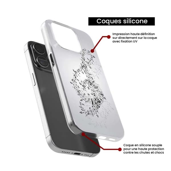 Siliconfodral med tryck kompatibelt med Xiaomi Redmi 14C 4G Noternas vals