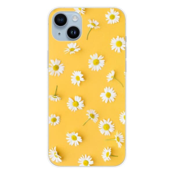 Siliconfodral med tryck kompatibel med Apple iPhone 15 Plus Marguerittes