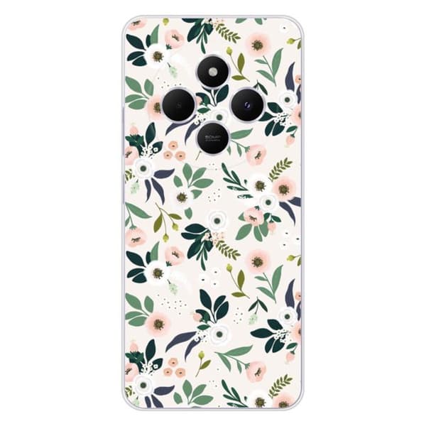 Siliconfodral med tryck kompatibel med Xiaomi Redmi 14C 4G Blommor