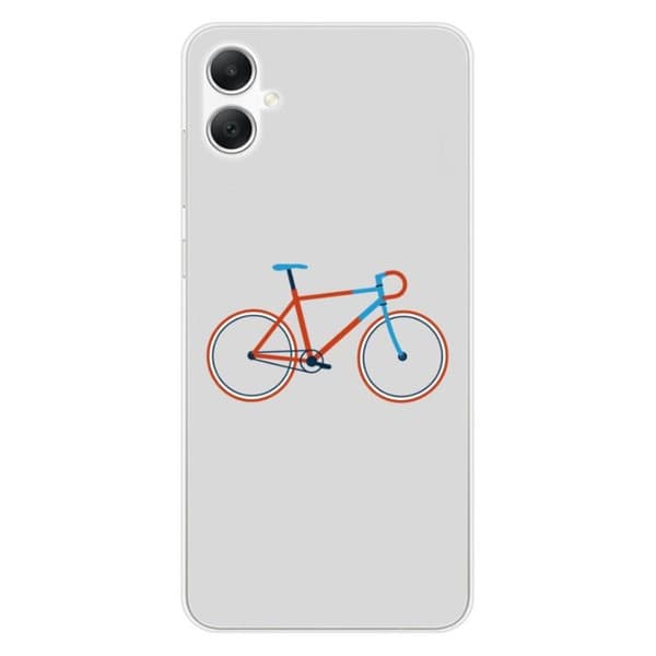 Silikonfodral med tryck kompatibel med Samsung Galaxy A05 Bike färg Hipster