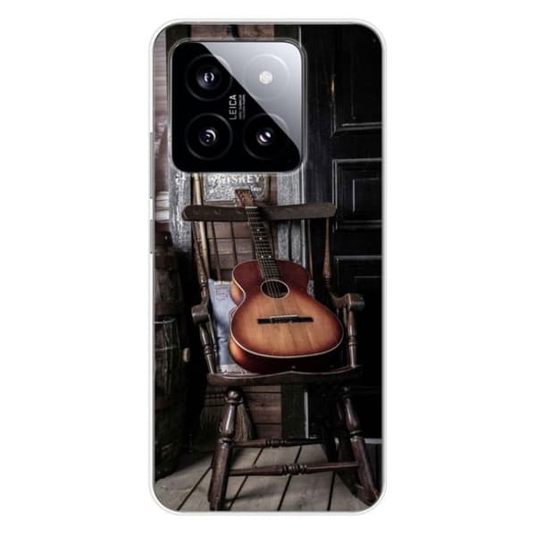 Silicone-skal med tryck kompatibel med Xiaomi 14 Pro Gitarre