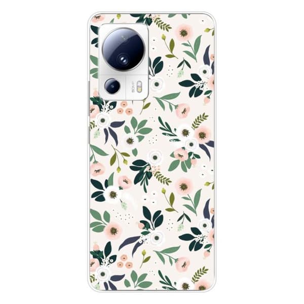 Siliconfodral med tryck kompatibel med Xiaomi 13 Lite Blommor