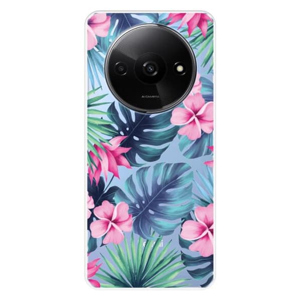 Silicone-skal med tryck kompatibel med Xiaomi Redmi A3 4G Tropical Aquarelle